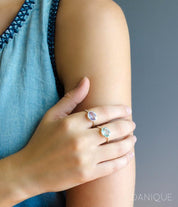 Blue Topaz jewelry, Oval blue gemstone ring, December birthstone, London Blue Topaz, Bezel set oval ring, 18k gold vermeil, Sterling silver Topaz ring, Light blue ring, Gift for her, Topaz Quartz ring