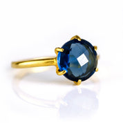 Kyanite Round Prong Set Ring - September Birthstone
