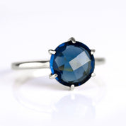 Kyanite Round Prong Set Ring - September Birthstone
