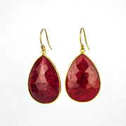 Ruby Earrings : July Birthstone