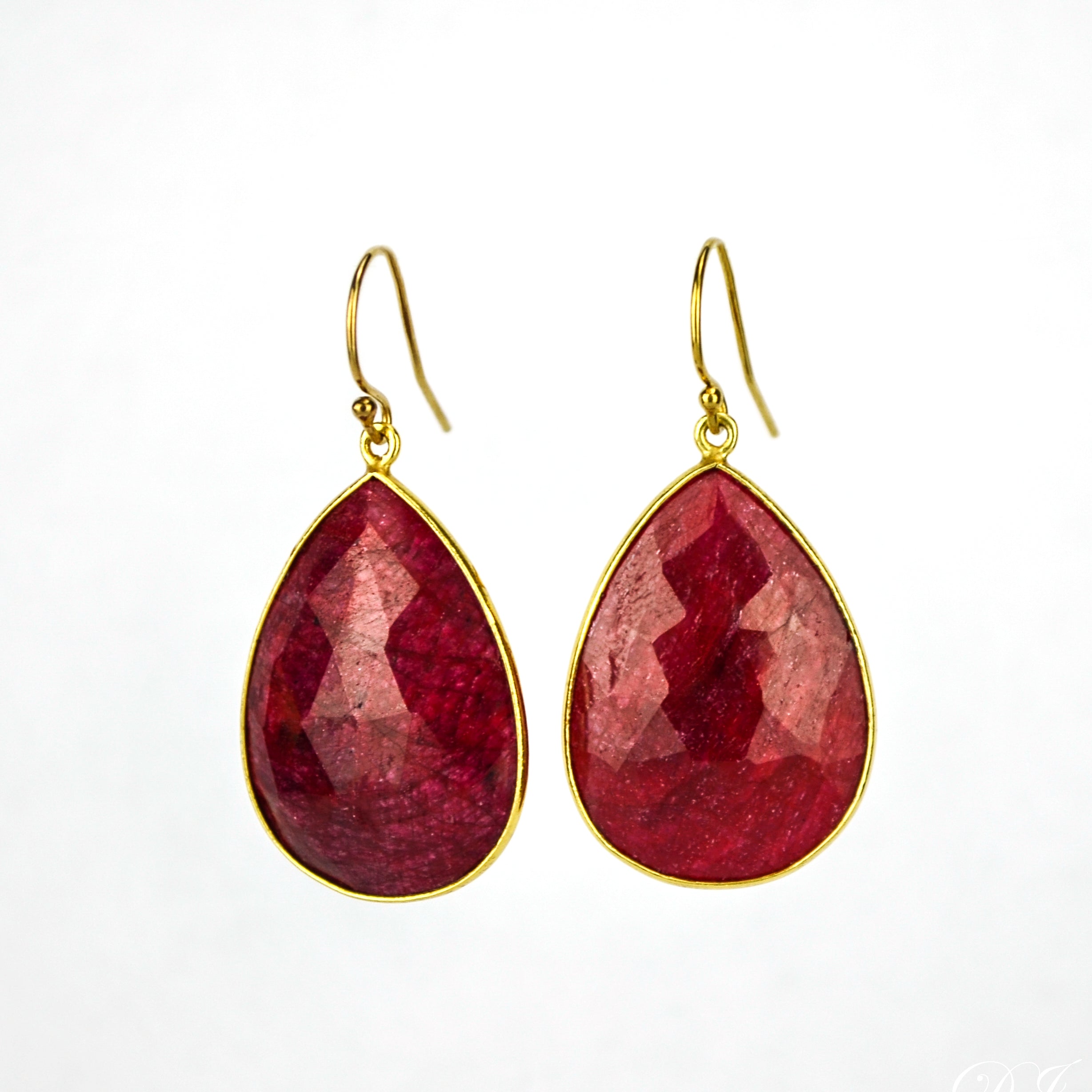 Ruby Earrings : July Birthstone