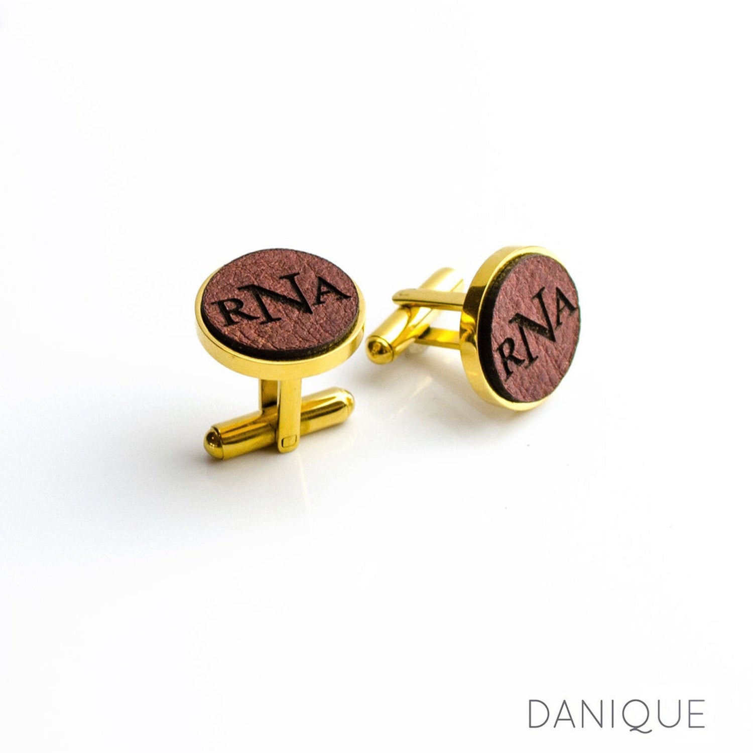 Genuine, full-grain espresso leather cufflinks with monogram style. GCustomize cufflinks for a graduate, new promotion, prom, formal events, groomsman or wedding party gifts. gift ready. mens anniversary gifts, gifts for men, christmas gifts for him, valentine's day gifts for men, gift for husband, gift for fiance, father's day gift, birthday gift, wedding anniversary gift, wedding party gift, father of the groom gift, father of the bride gift, leather anniversary gift, 3rd wedding anniversary gift