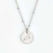 Leo Constellation Necklace with Monogram Engraving on Back