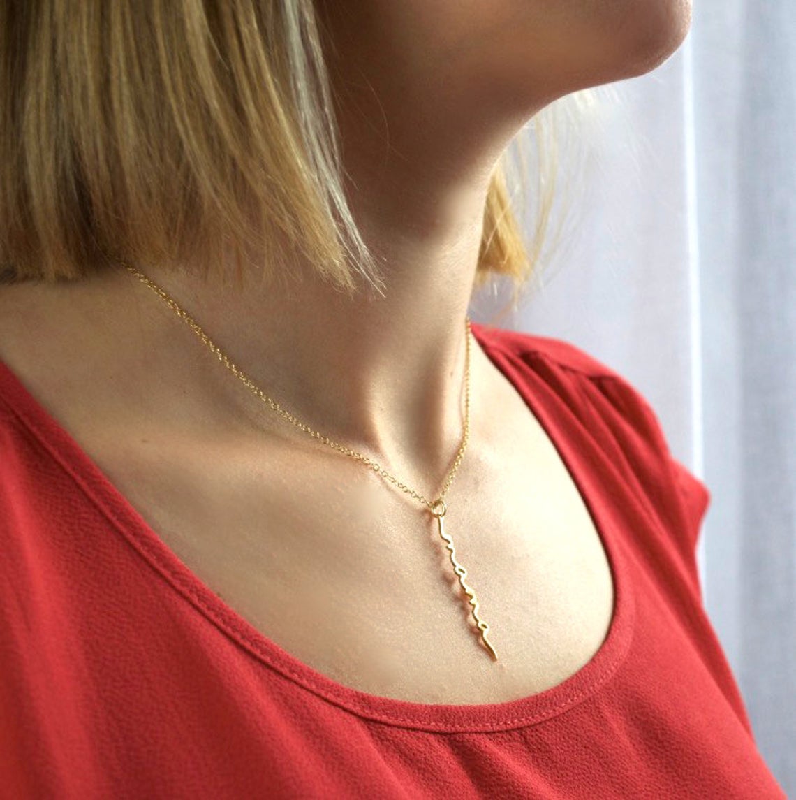 Mama Name Plate Necklace, Custom mama necklace