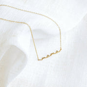 Mama Name Plate Necklace, Custom mama necklace