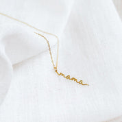Mama Name Plate Necklace, Custom mama necklace