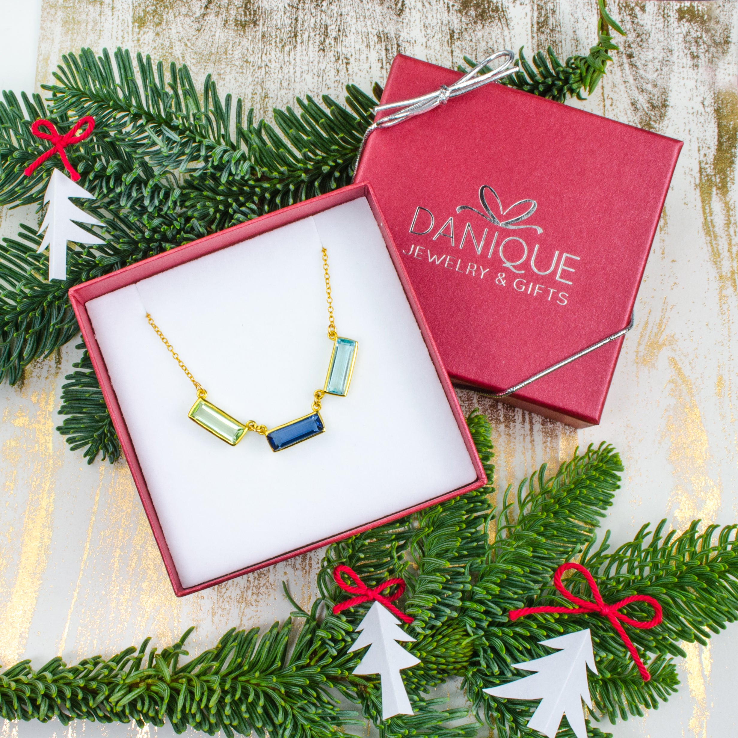 Gifting Ready! Be prepared for her birthday, anniversary, valentine's day, christmas or any holiday. Each piece will be shipped in our signature danique jewelry & gifts box and ribbon.