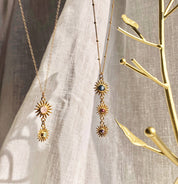 mommynecklacesunshinenecklacebirthstonesunburstnecklacebirthstoneconnectorpendantjewelry