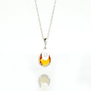 November Birthstone & Name Necklace : Citrine