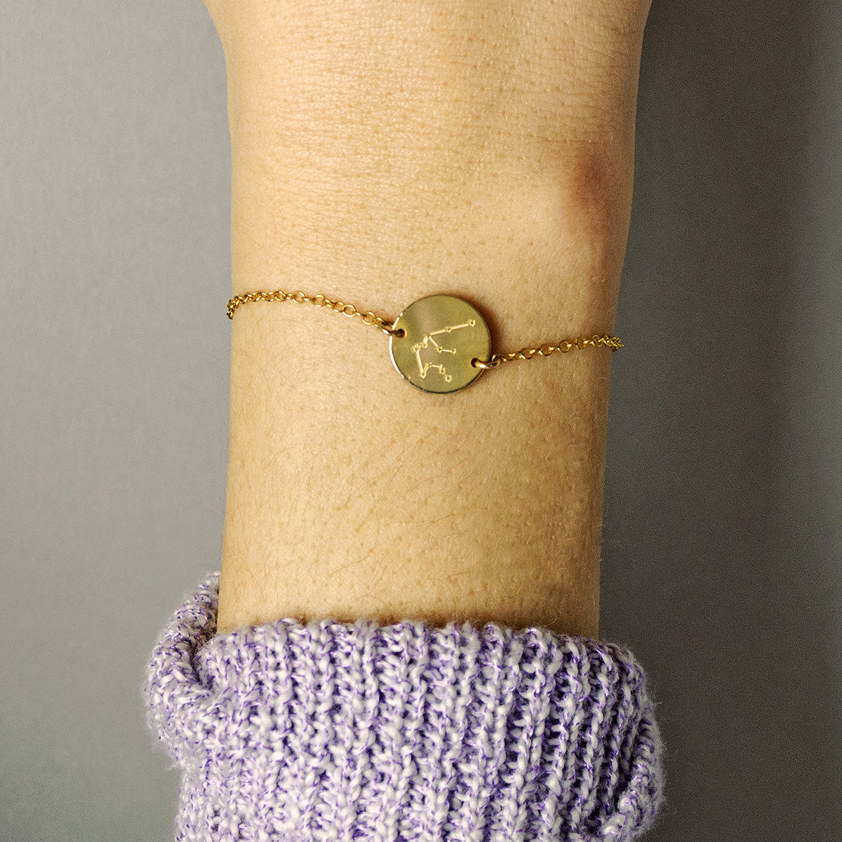 Zodiac Constellation Bracelet, Sterling Silver, Gold Filled Custom Engraved Astrology Bracelet, Constellation Jewelry for Women, Birthday Gift for Her