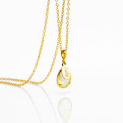 October Birthstone & Name Necklace: Opalite