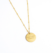personalizeddiscnecklaceloveyoumommessagenecklacemother_sdaygiftforhergold-filleddiscpendantonSatellitechain