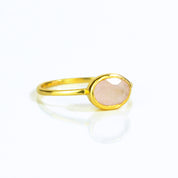 Gold pink chalcedony ring. october birthstone, october birth month, birthstone jewelry, stack set, stacking rings, gemstone ring, birthstone ring, mother's day gift for her, gift for mom, gift for fiance, gift for girlfriend, wedding jewelry, bridesmaid jewelry, anniversary jewelry, anniversary gift, birthday gift, christmas gift, valentine's day gift, valentine's day rings, dainty ring, cocktail ring, statement ring, bezel set