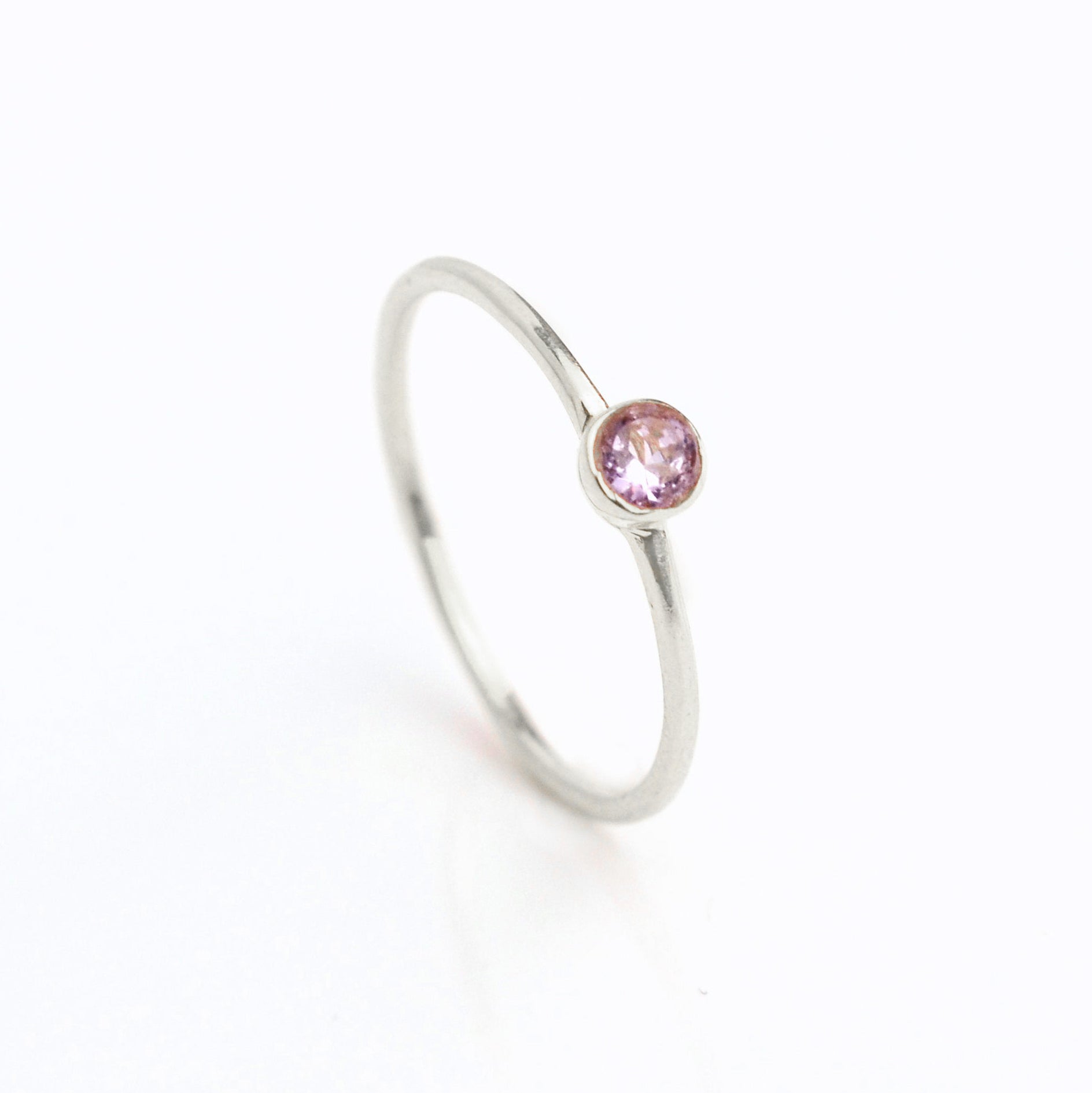Sterling silver Purple amethyst ring, february birthstone jewelry, vibrant purple gemstone ring, faceted purple amethyst, Bezel set ring, 18k vermeil gold, Sterling silver ring, amethyst gift, february birthday gift, purple ring for her, stacking ring, stackable ring