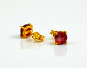 Custom Birthstone Stud Earrings