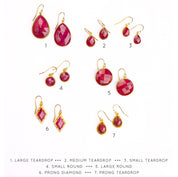 Ruby Earrings : July Birthstone