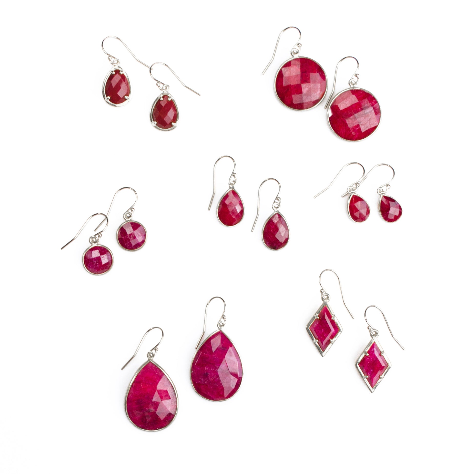 Ruby Earrings : July Birthstone