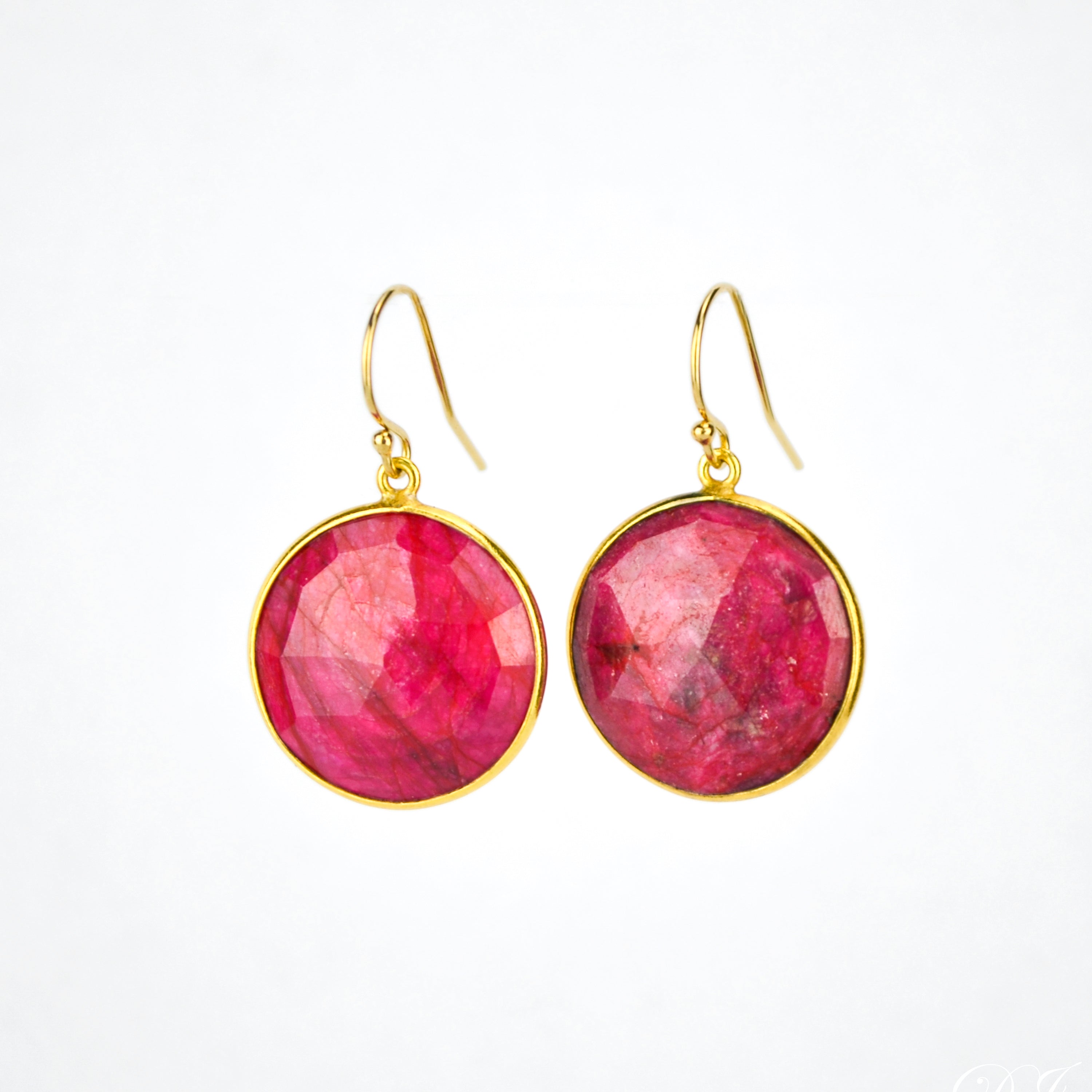 Ruby Earrings : July Birthstone