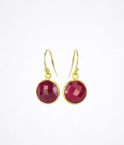Ruby Earrings : July Birthstone