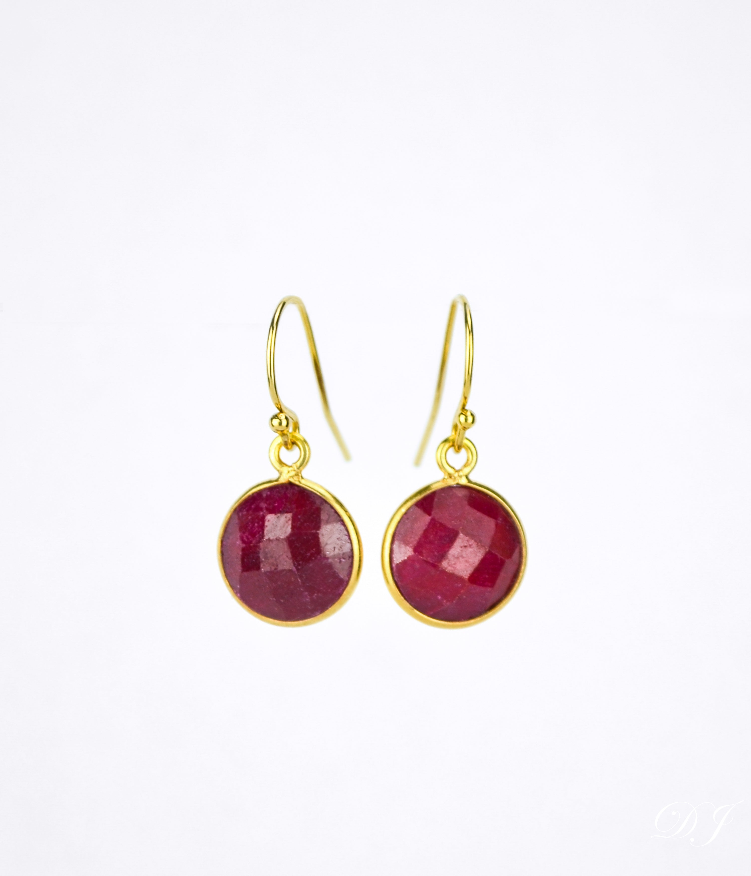Ruby Earrings : July Birthstone