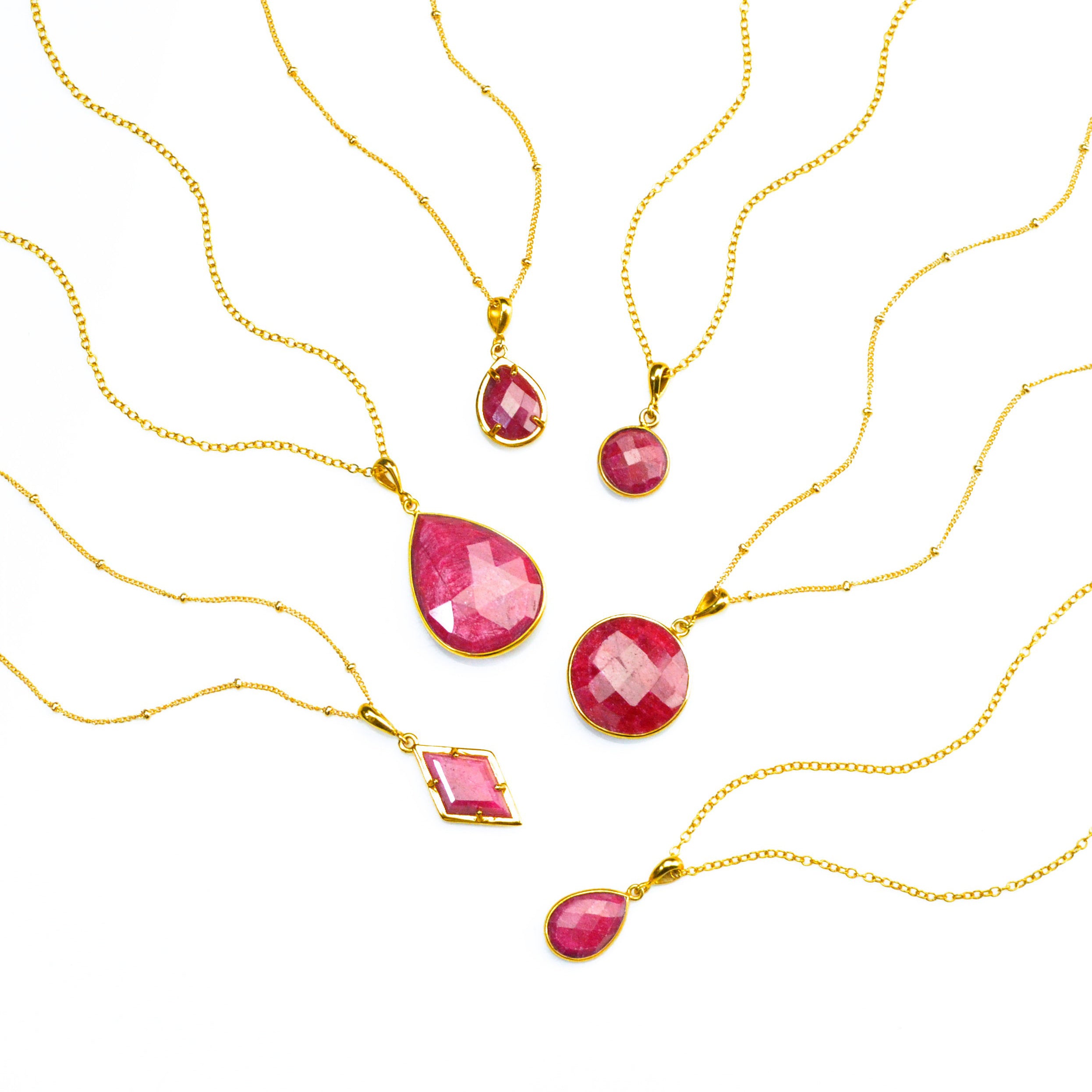 Ruby Earrings : July Birthstone