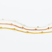Delicate Dew Drops Bracelet in Gold-Filled, Rose Gold-Filled, and Sterling Silver