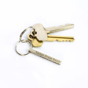 3D Bar Keychain Engraved with Kids Names Loved Ones Names In Memory of Gift For Them