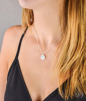 Personalized Map of Ukraine Disc Pendant Necklace
