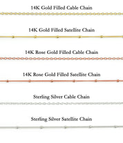 Personalized Swirly Monogram Necklace - Initials Disk Necklace [19mm]