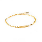 Tiny Bar bracelet, Monogrammed Minimalist Bracelet