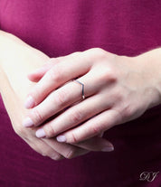 Simple V Shape Dainty Ring