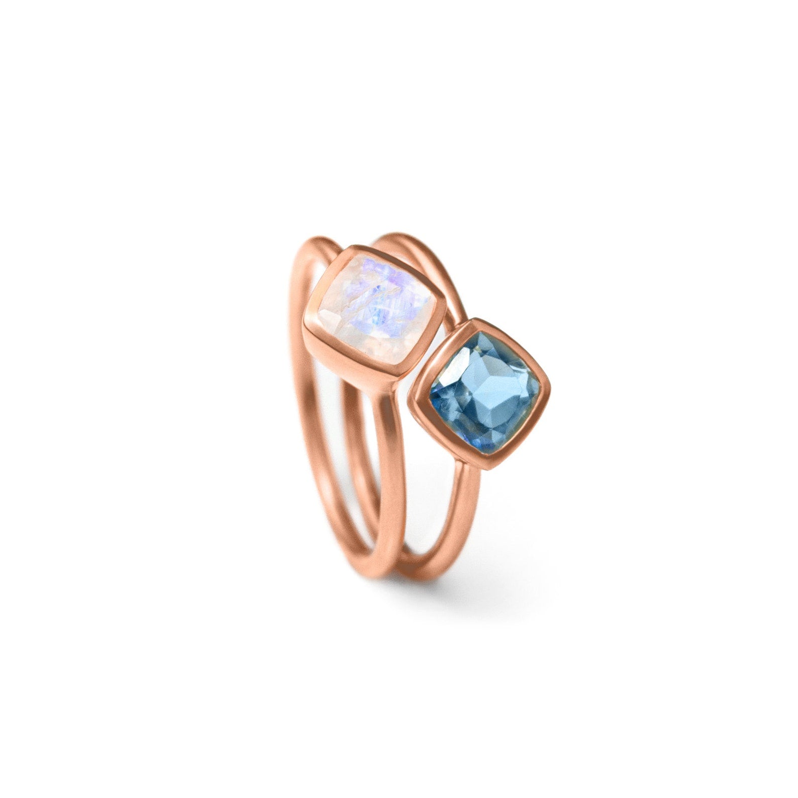 vermeilrosegoldplatedoversterlingsilverringsetrainbowmoonstonekyanitequartzdiamondshapestones.jpg